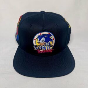 Sonic the Hedgehog Black Embroidered Patch Cap